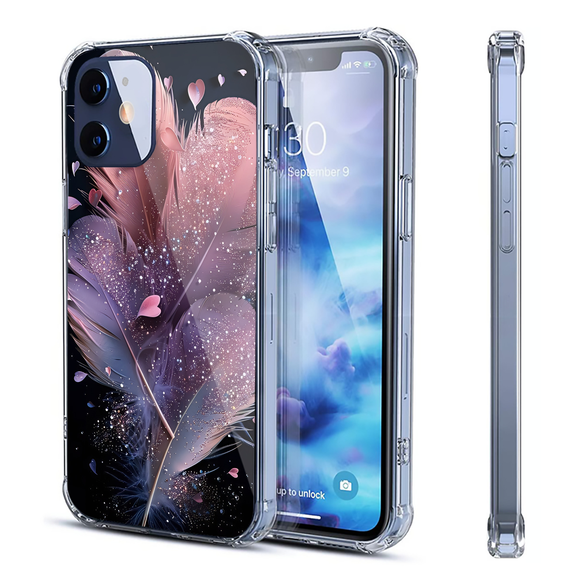 （画像用） ミッキーマウス Mickey Mouse 【iPhone 12シリーズ対応】透明スマホケース（クリアソフトケース）